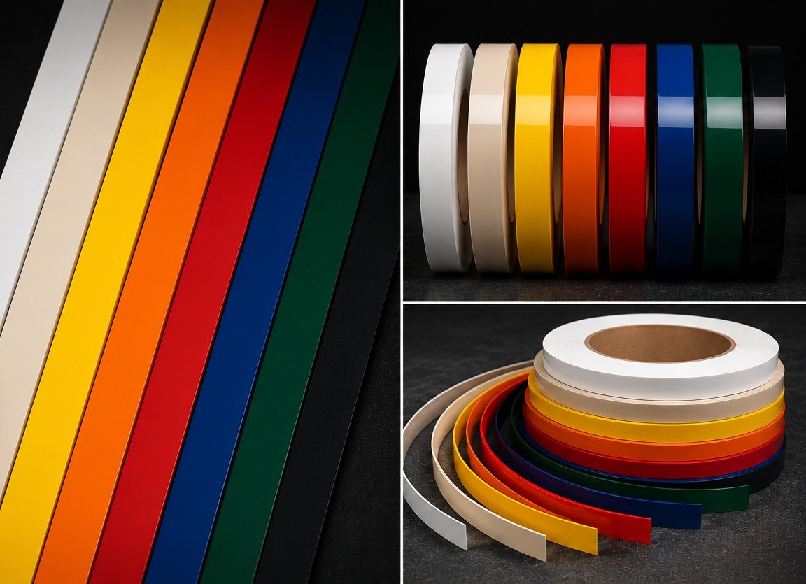 PVC edge band collection in solid colour finishes